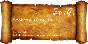 Szobota Gizella névjegykártya